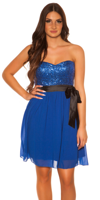 bandeaudress with sequins and loop Blue